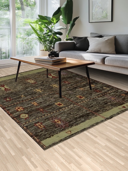 Vibrant Geometric Moroccan Area Rug 7x10 for Living Rooms