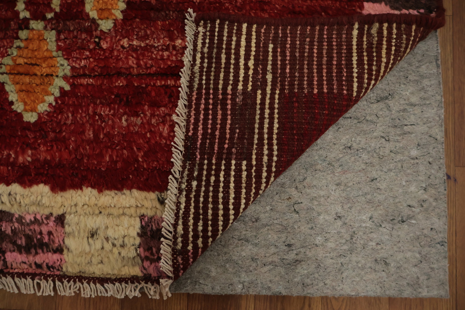 Red Geometric Moroccan Oriental Area Rug 7x10