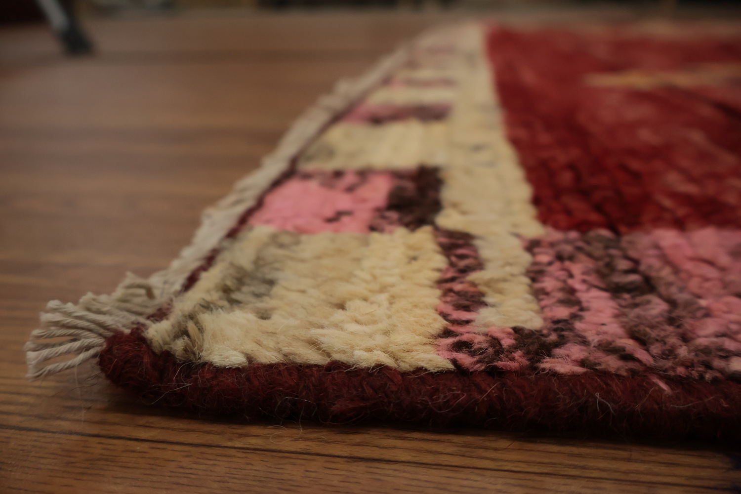 Red Geometric Moroccan Oriental Area Rug 7x10