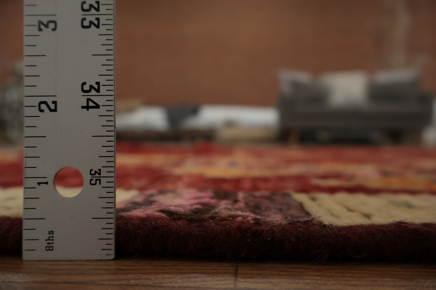 Red Geometric Moroccan Oriental Area Rug 7x10