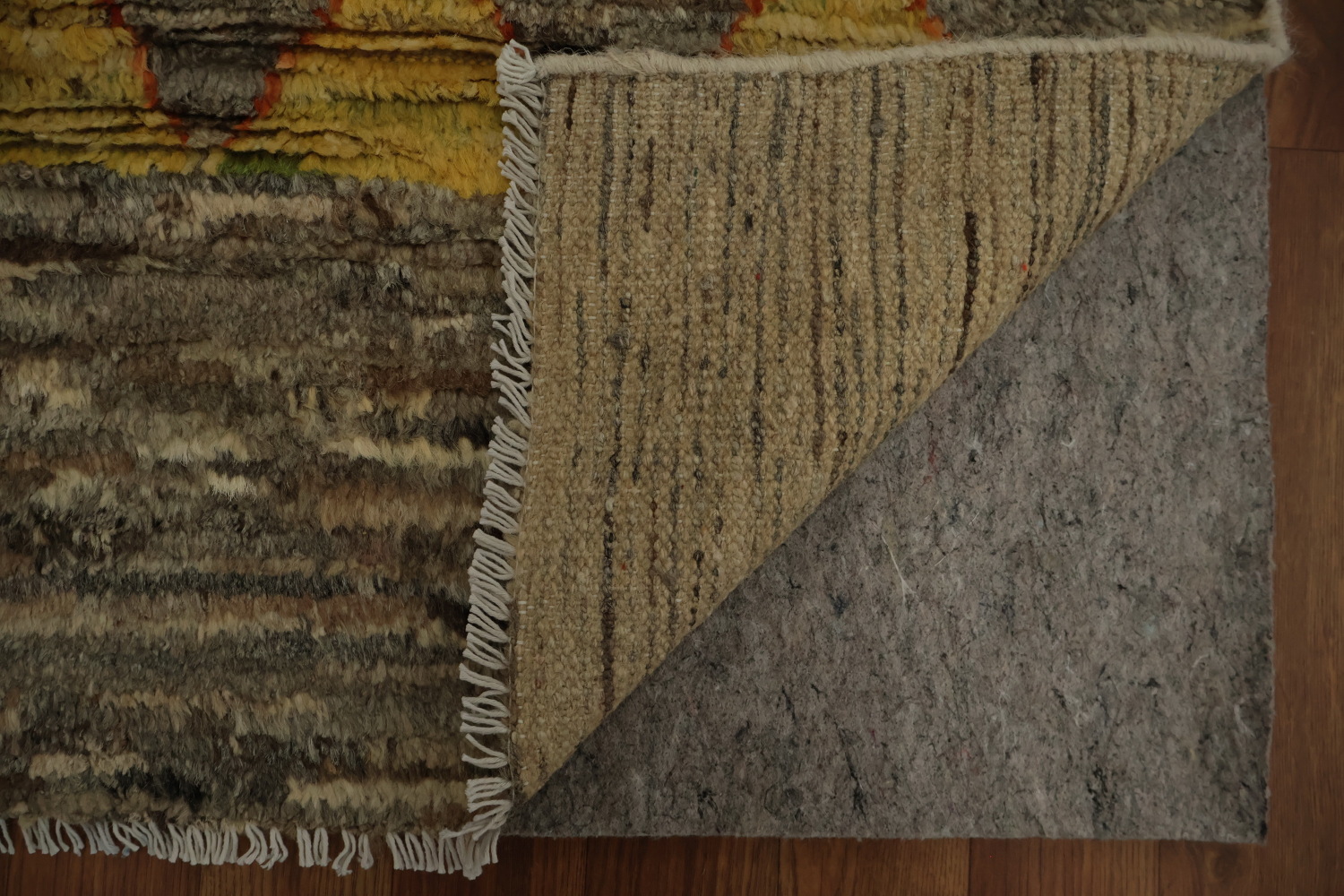 Artisanal Moroccan Area Rug 7x10 with Dynamic Geometric Patterns