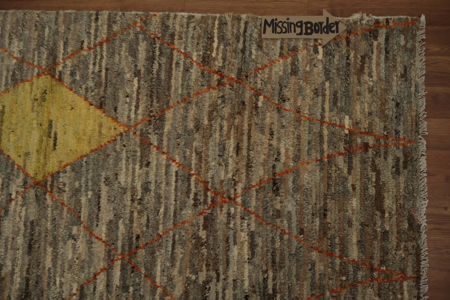 Artisanal Moroccan Area Rug 7x10 with Dynamic Geometric Patterns