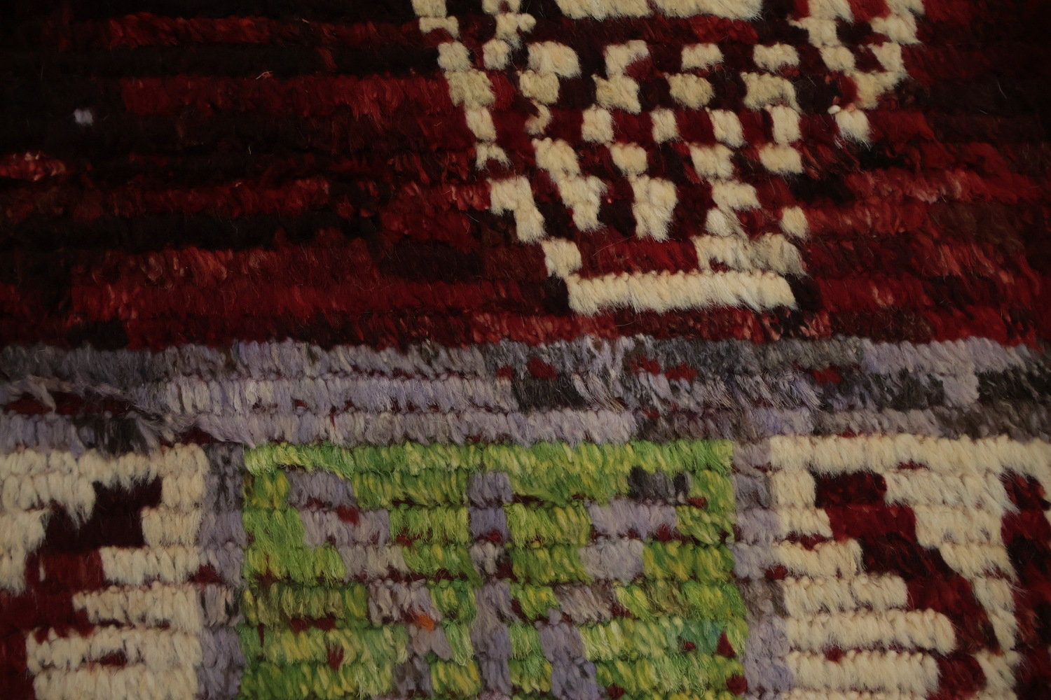 Red Geometric Moroccan Oriental Area Rug 7x10