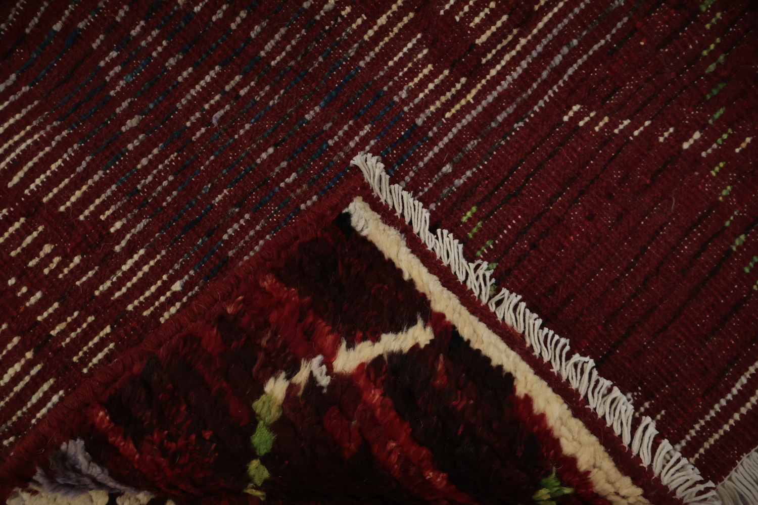 Red Geometric Moroccan Oriental Area Rug 7x10