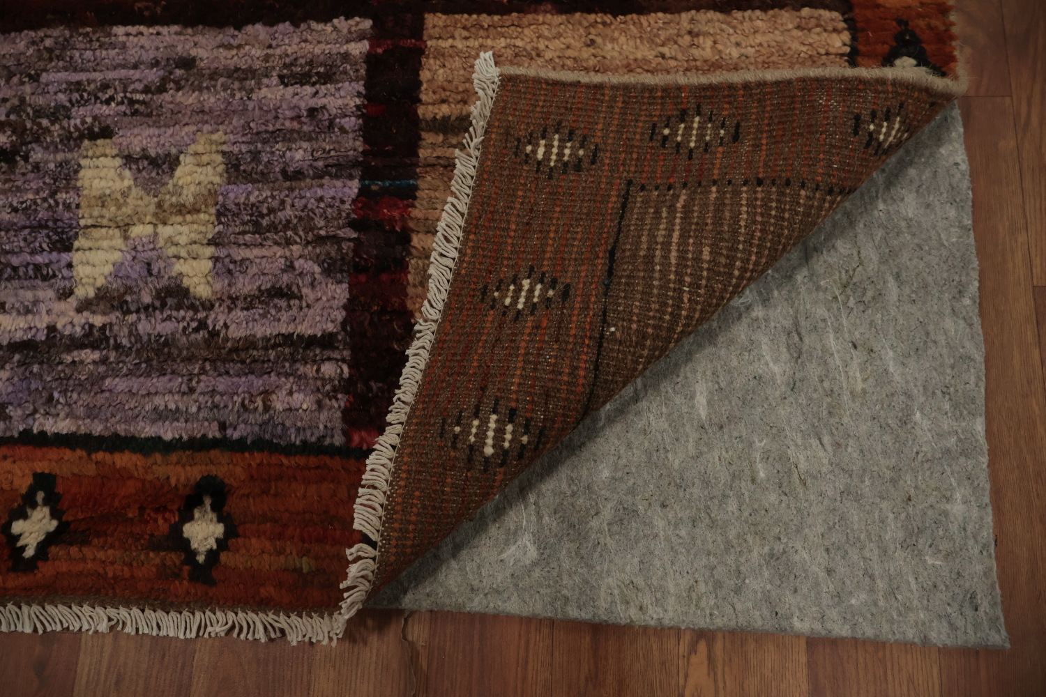 Artistic Moroccan Area Rug 7x10 with Eye-Catching Multicolored Borders