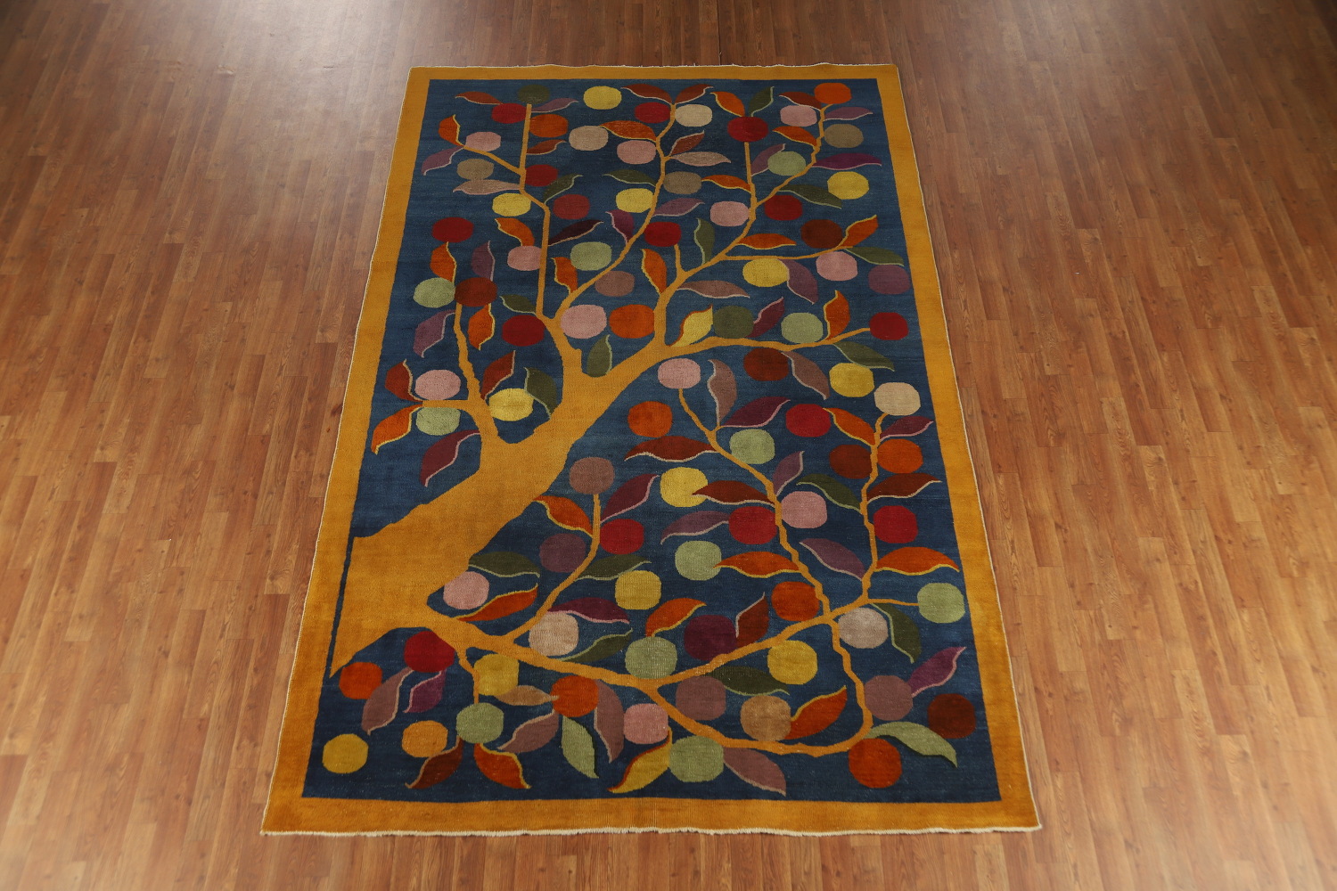 Antique Vegetable Dye Art Deco Chinese Area Rug 7x11