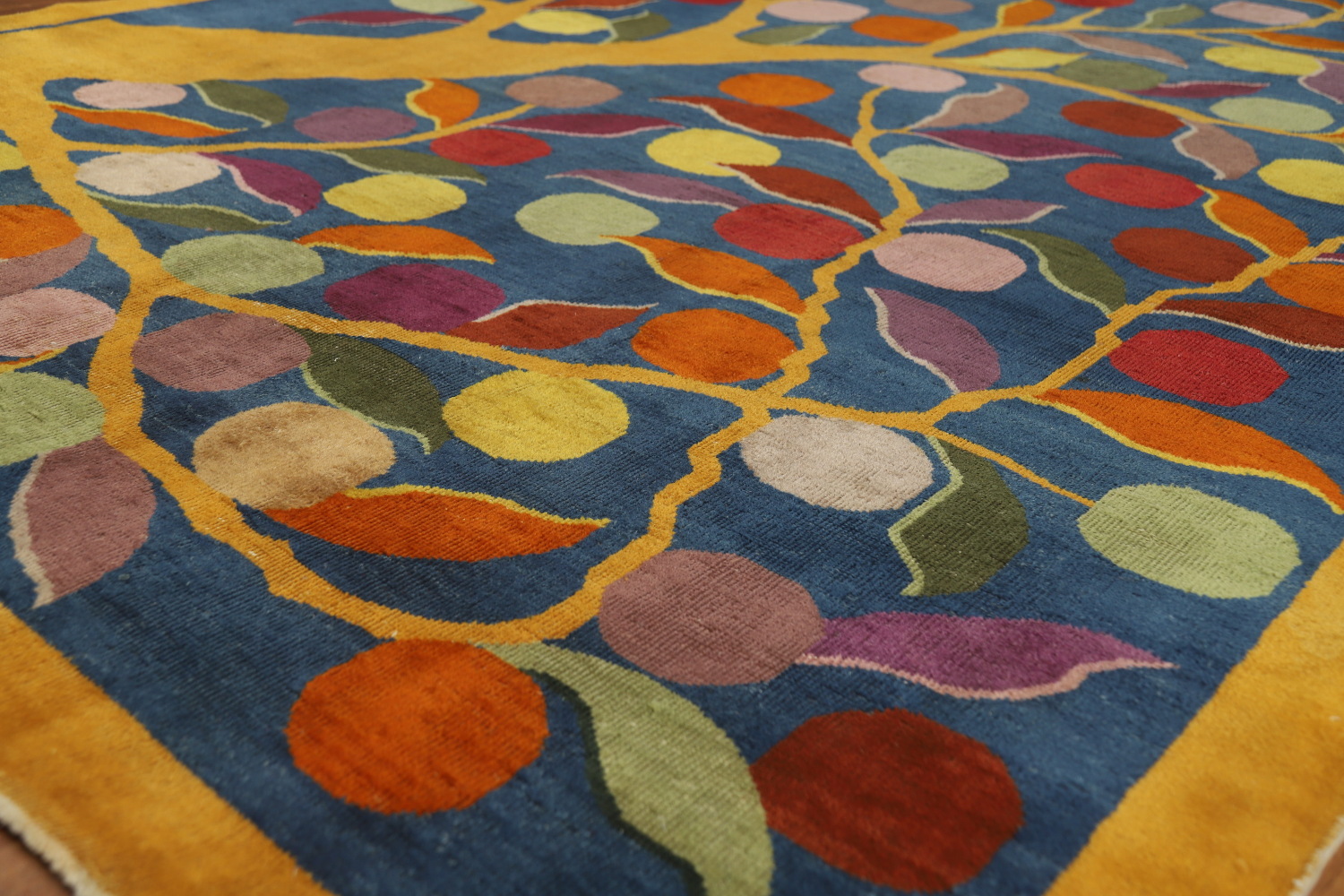 Antique Vegetable Dye Art Deco Chinese Area Rug 7x11