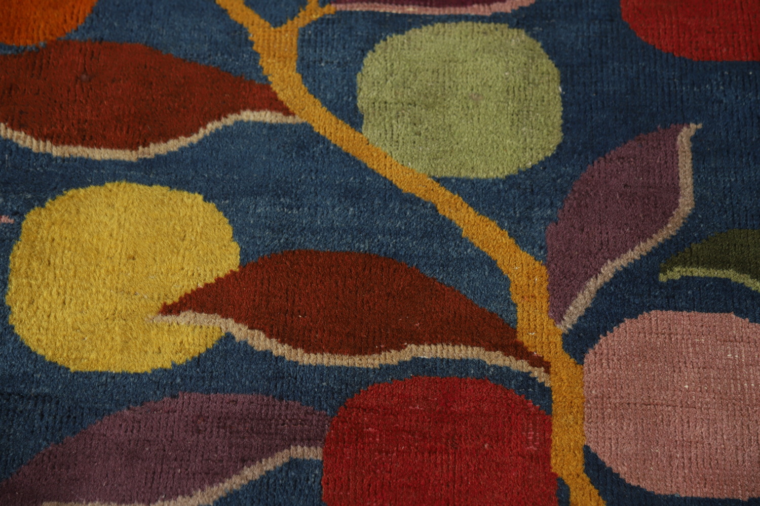 Antique Vegetable Dye Art Deco Chinese Area Rug 7x11