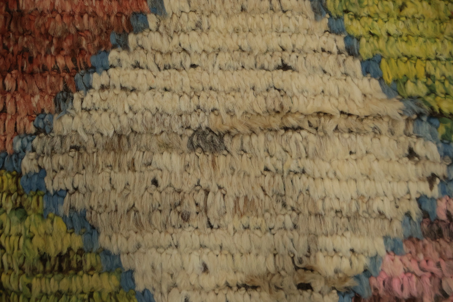 Vibrant Moroccan Area Rug 7x10 with Multicolored Geometric Patterns