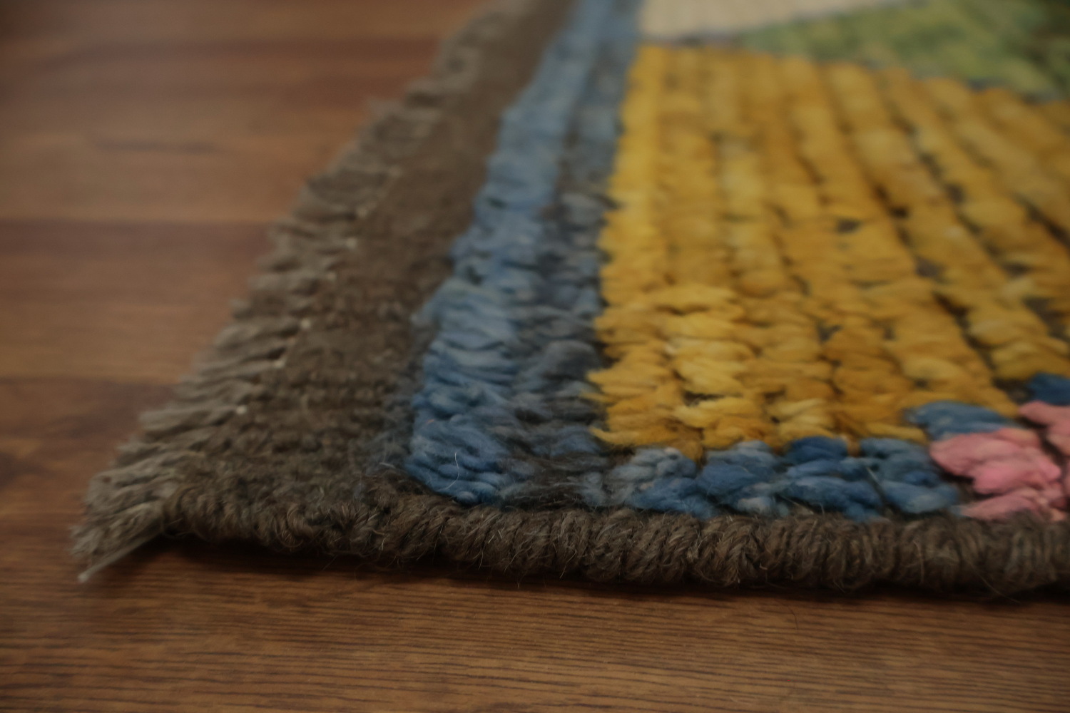 Vibrant Moroccan Area Rug 7x10 with Multicolored Geometric Patterns