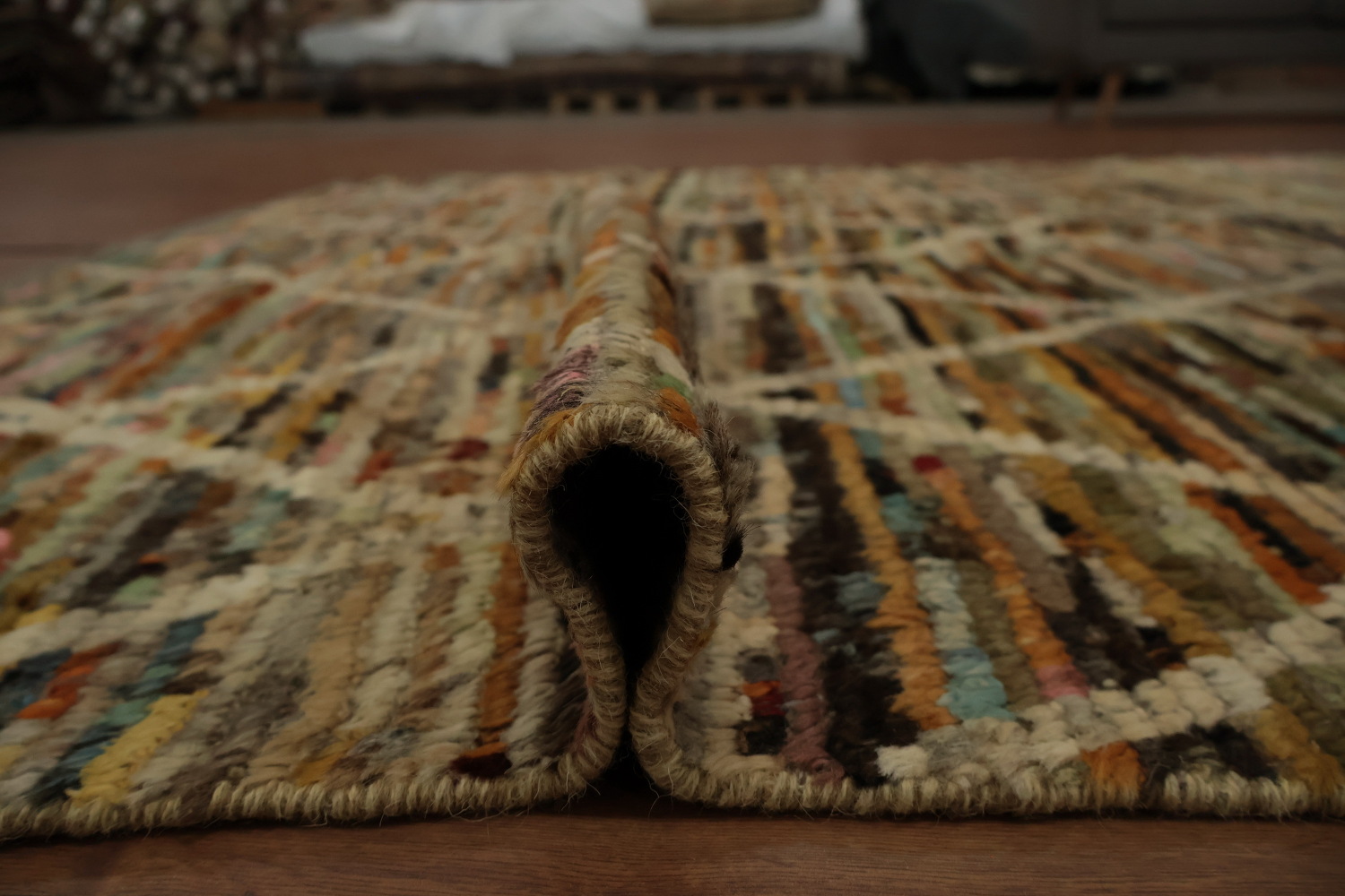 Earth Tones Moroccan Area Rug 7x10 for Cozy Stylish Homes