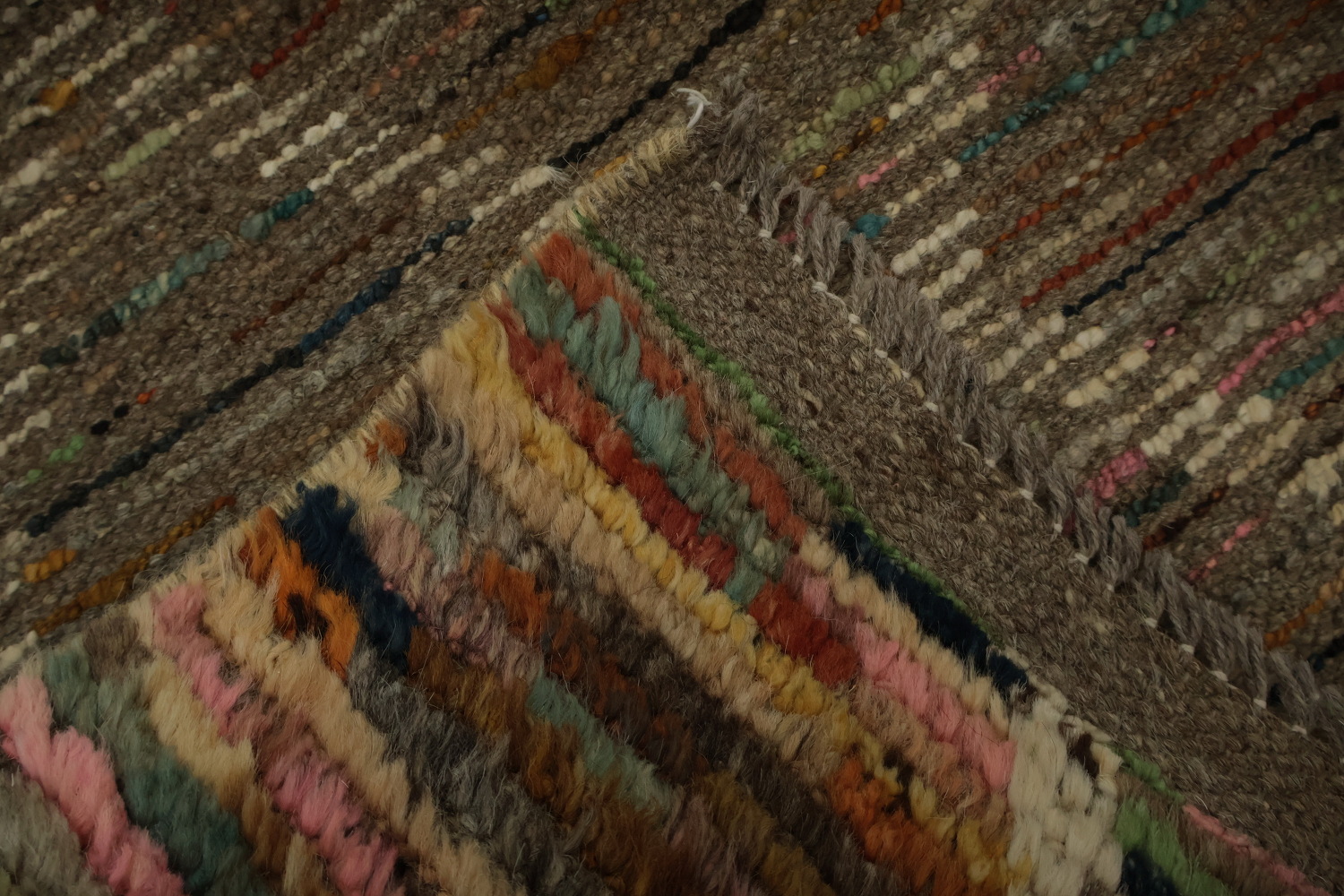 Earth Tones Moroccan Area Rug 7x10 for Cozy Stylish Homes