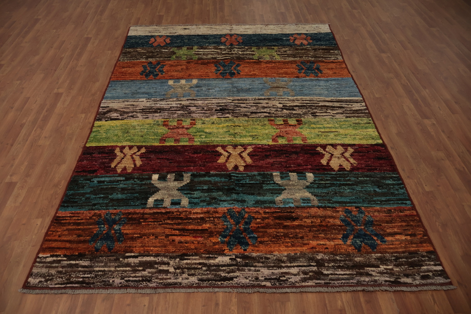 Unique Moroccan Area Rug 7x10 with a Mix of Rich Colors and Patterns