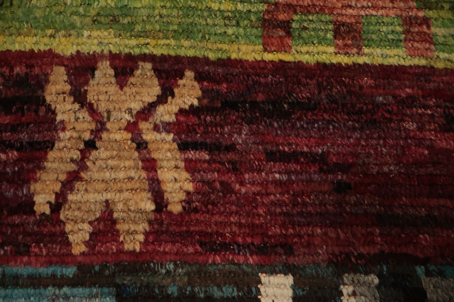 Unique Moroccan Area Rug 7x10 with a Mix of Rich Colors and Patterns