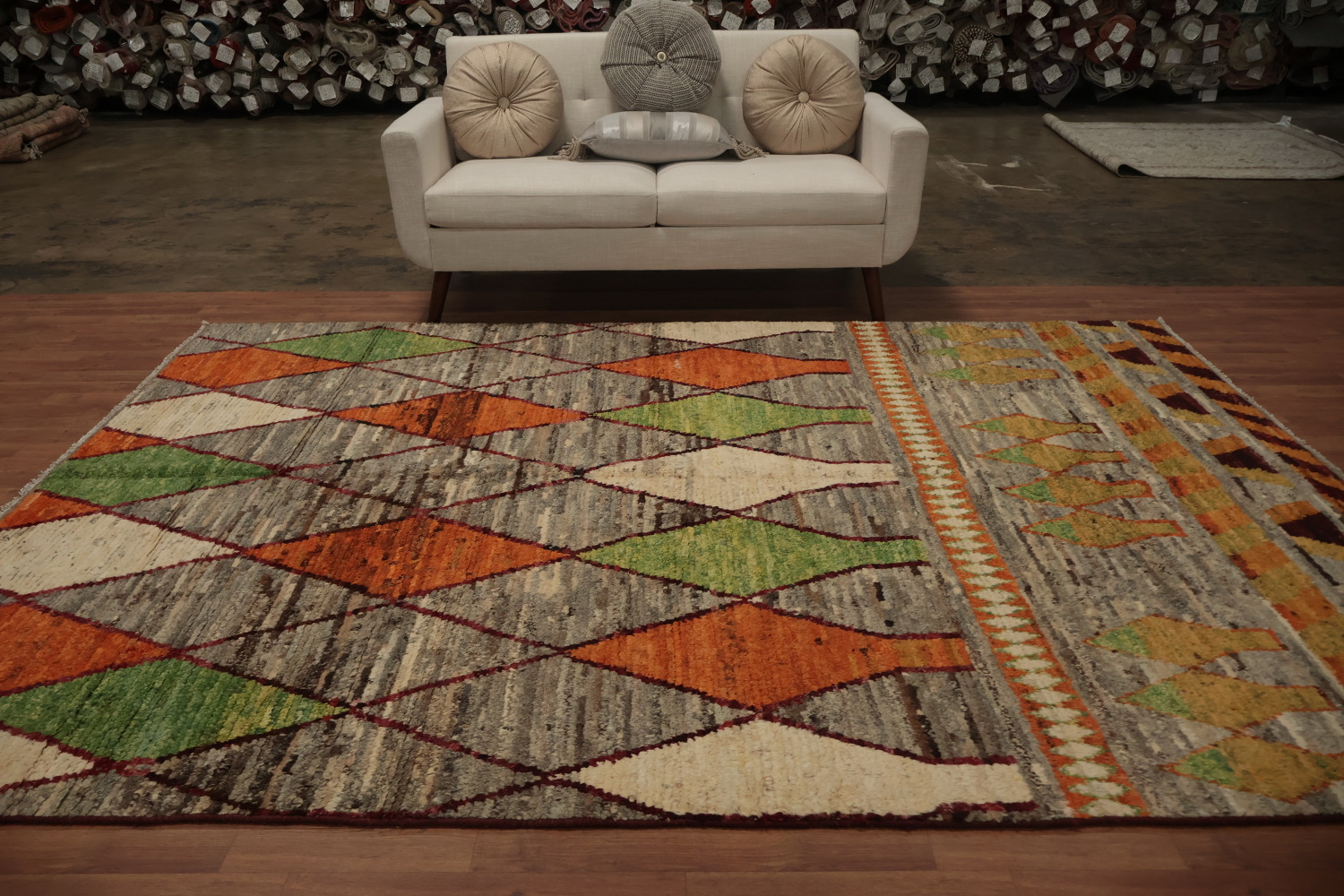 Geometric Moroccan Oriental Area Rug 7x10