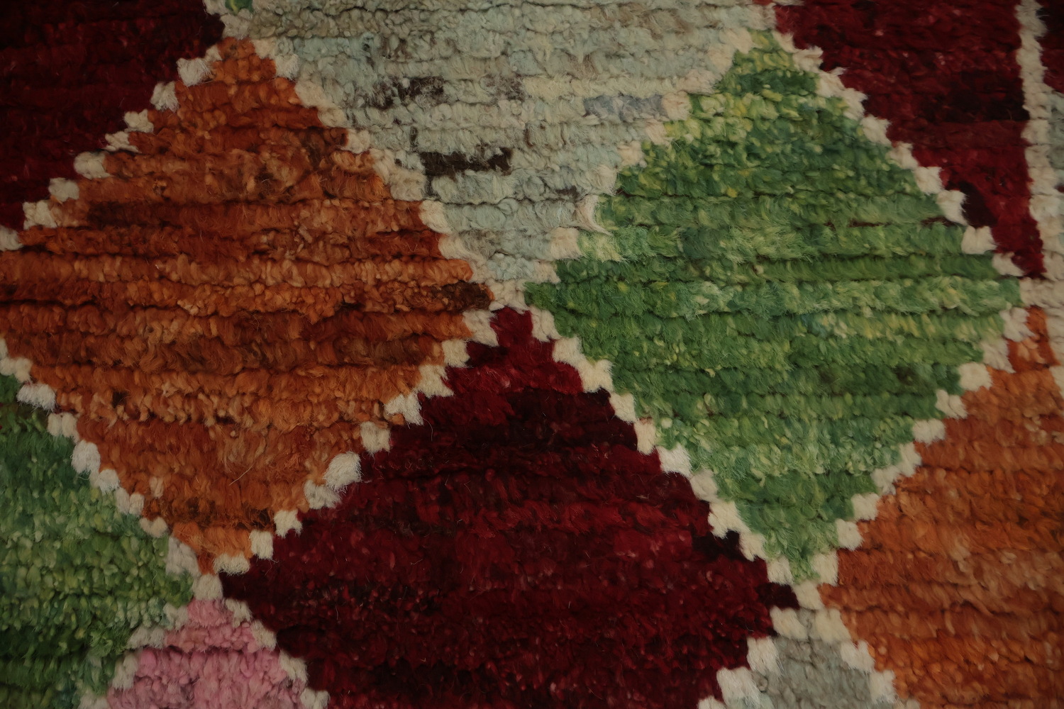 Authentic Diamond Pattern Moroccan Oriental Rug 5x6