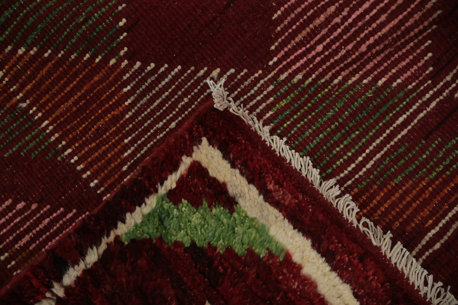 Authentic Diamond Pattern Moroccan Oriental Rug 5x6
