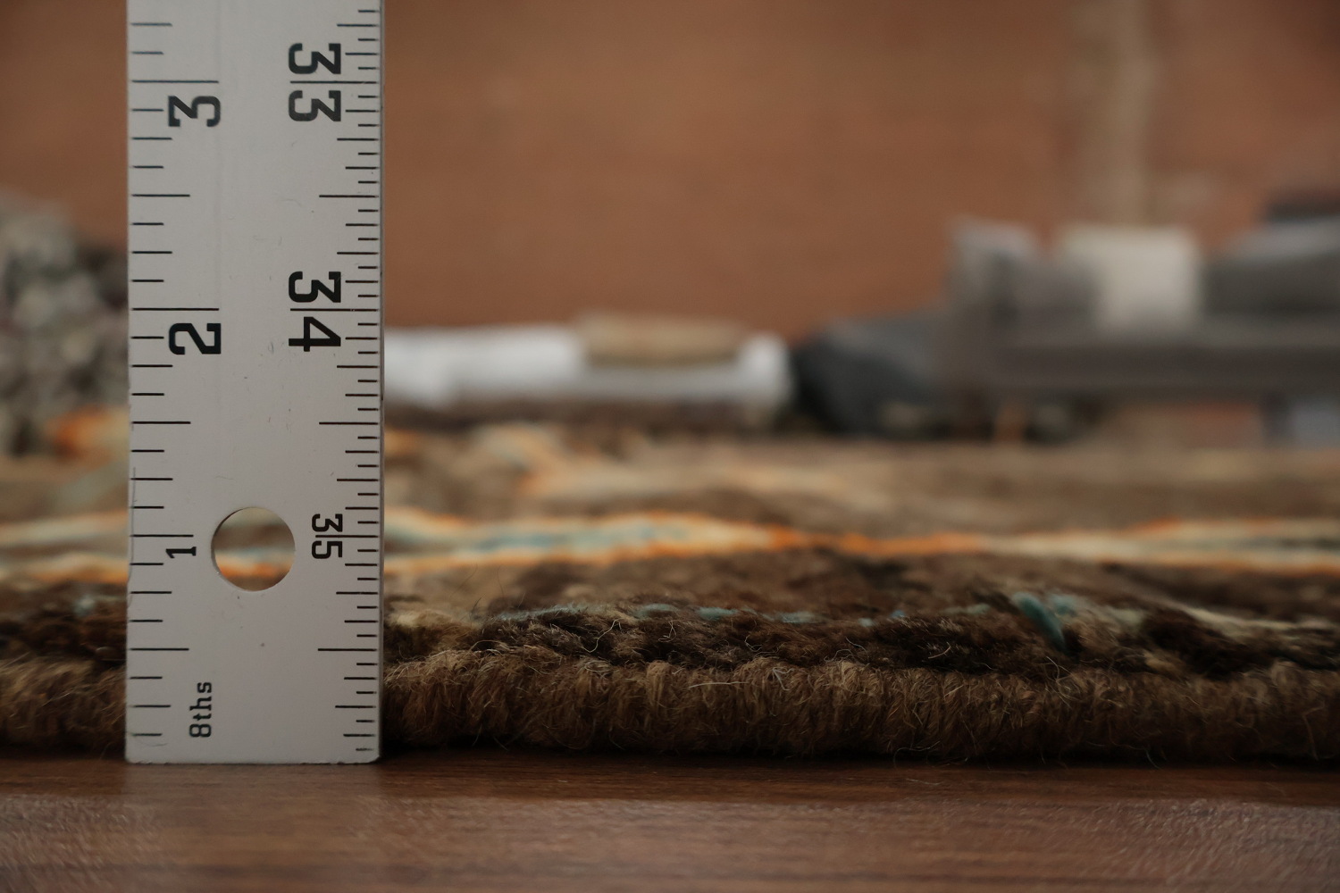 Warm and Cozy Moroccan Area Rug 7x9 with Ethnic Diamond Motifs