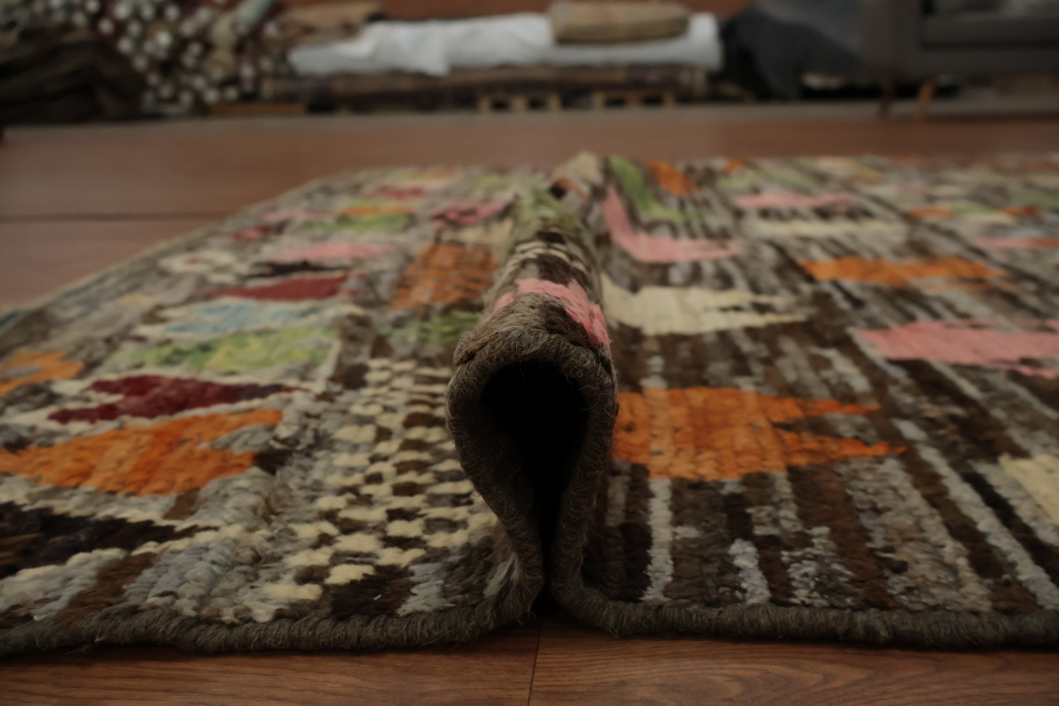 Bohemian Style Moroccan Area Rug 7x10 with Eye-Catching Patterns