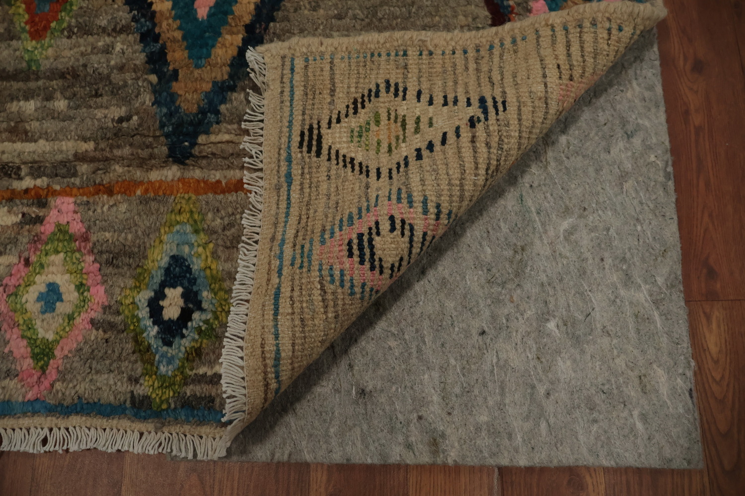 Diamonds Moroccan Area Rug 7x10 with Intricate Colorful Details
