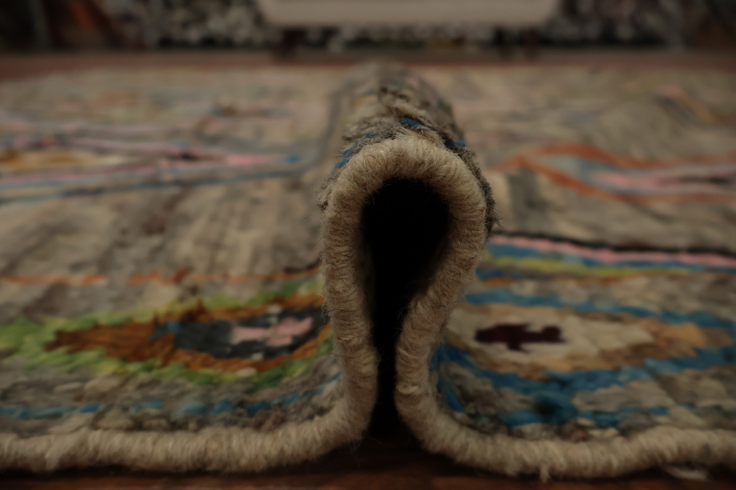 Diamonds Moroccan Area Rug 7x10 with Intricate Colorful Details