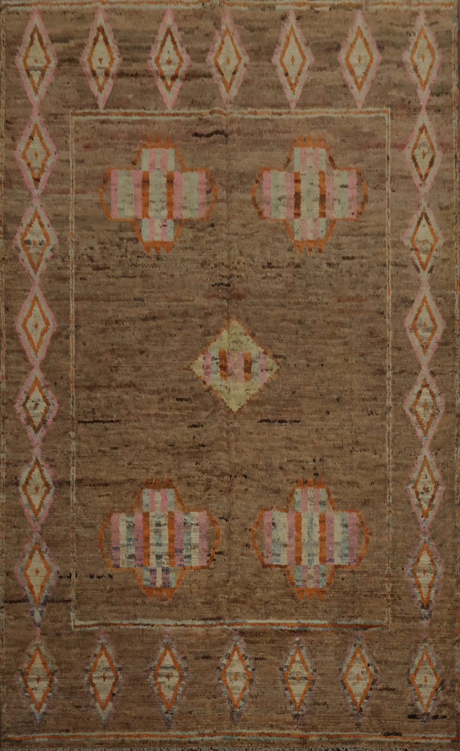 Handmade Moroccan Oriental Area Rug 7x10