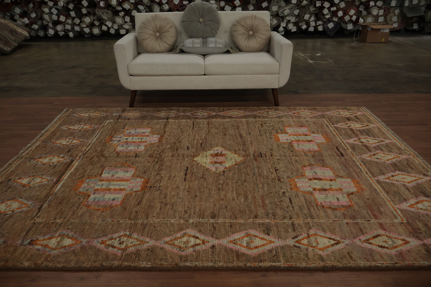 Handmade Moroccan Oriental Area Rug 7x10