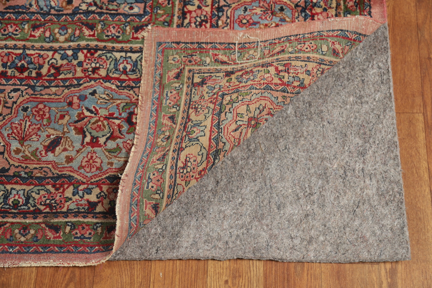 Antique Vegetable Dye Kerman Persian Large Rug 9x18