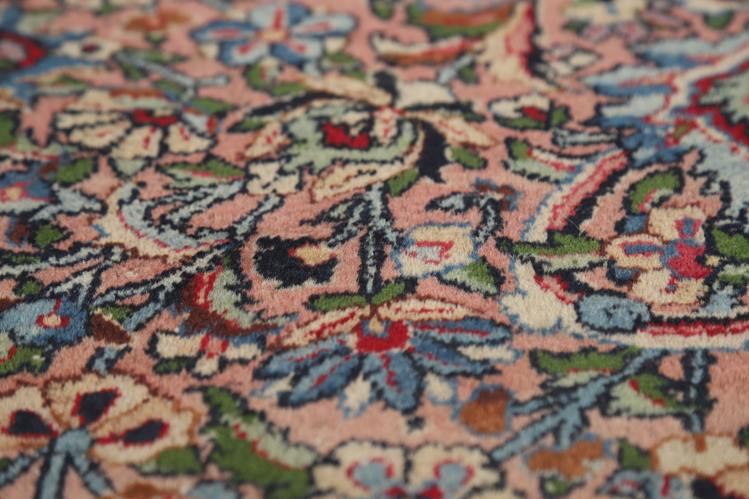 Antique Vegetable Dye Kerman Persian Large Rug 9x18