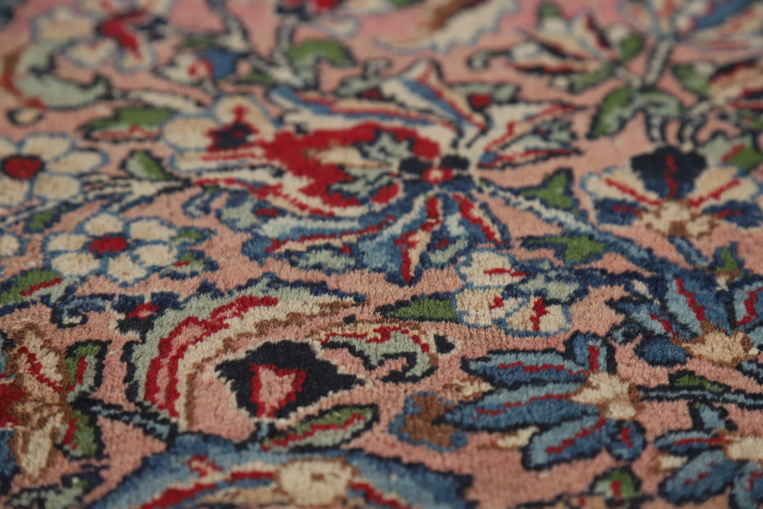 Antique Vegetable Dye Kerman Persian Large Rug 9x18
