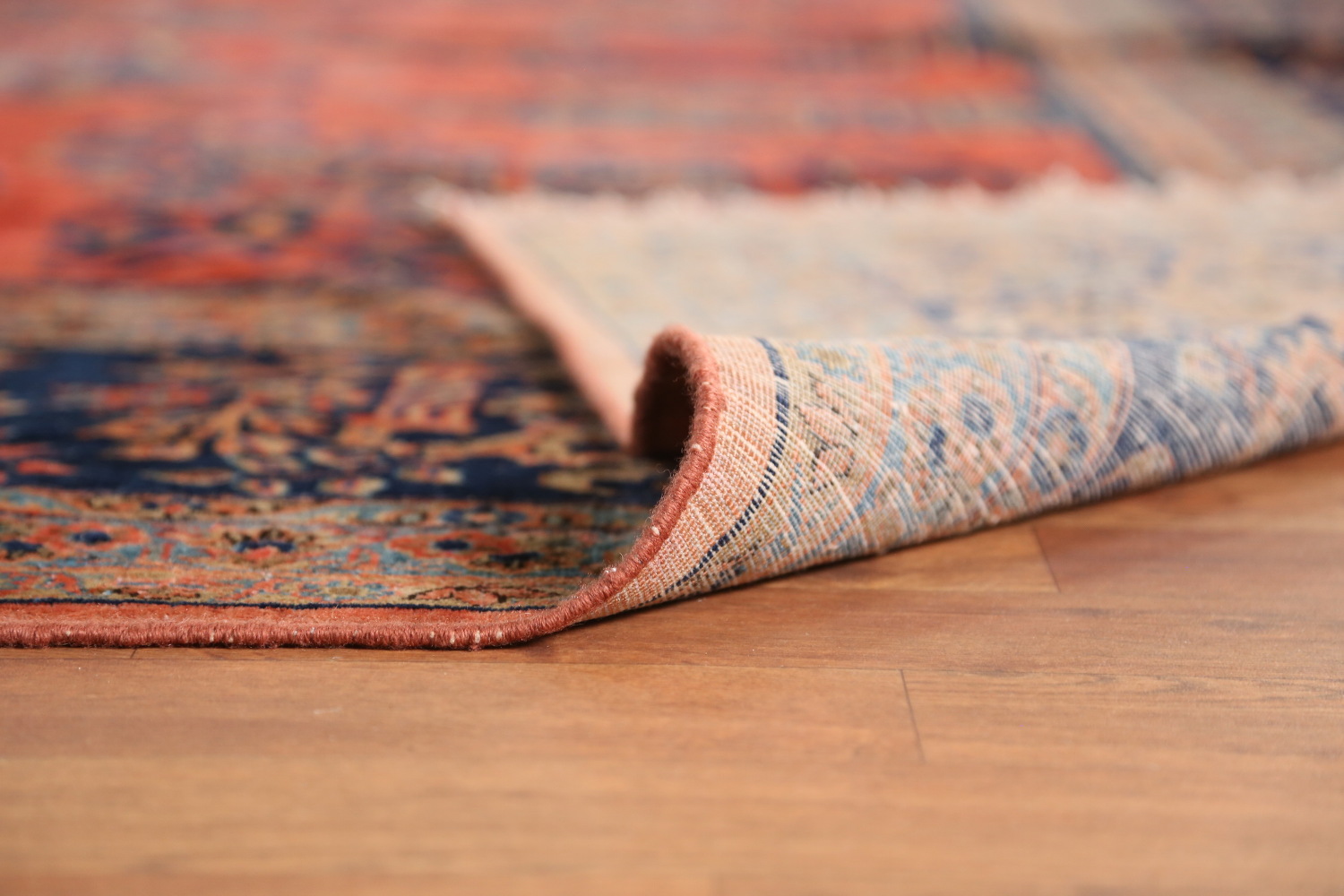 Pre-1900 Vegetable Dye Manchester Wool Kashan Persian Rug 10x16