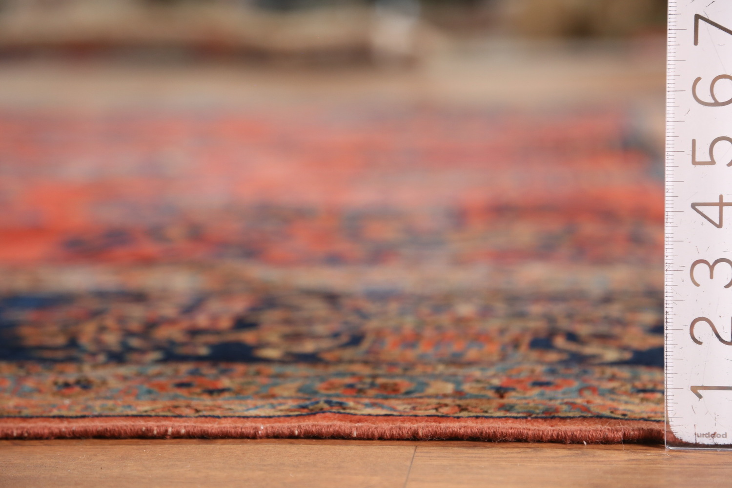 Pre-1900 Vegetable Dye Manchester Wool Kashan Persian Rug 10x16