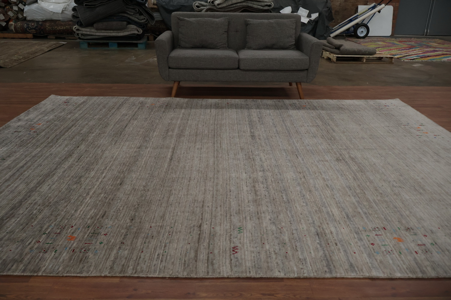 Refined Tone Gabbeh Area Rug 9x12 Perfect for a Subtle Statement