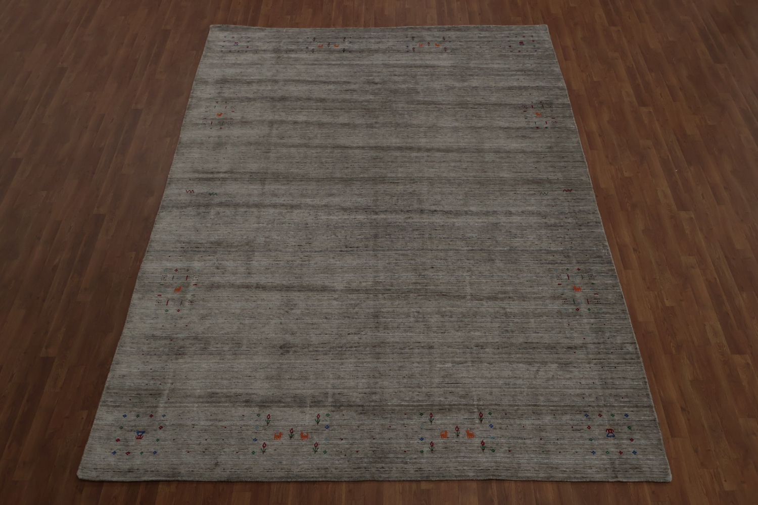 Refined Tone Gabbeh Area Rug 9x12 Perfect for a Subtle Statement