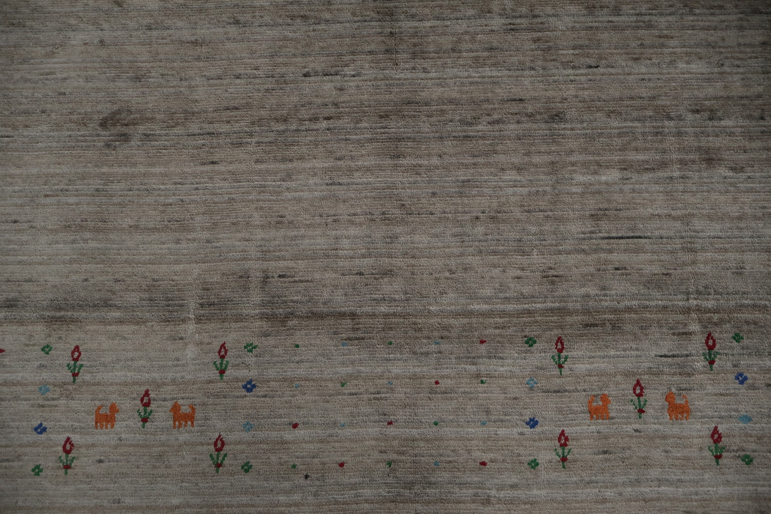 Refined Tone Gabbeh Area Rug 9x12 Perfect for a Subtle Statement