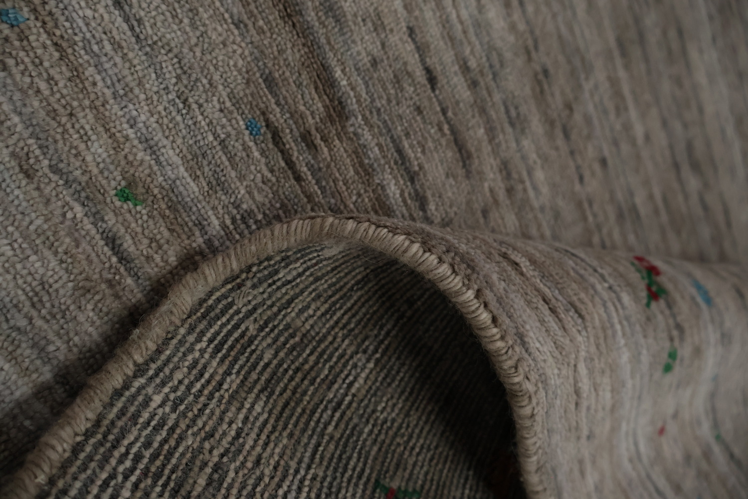 Refined Tone Gabbeh Area Rug 9x12 Perfect for a Subtle Statement