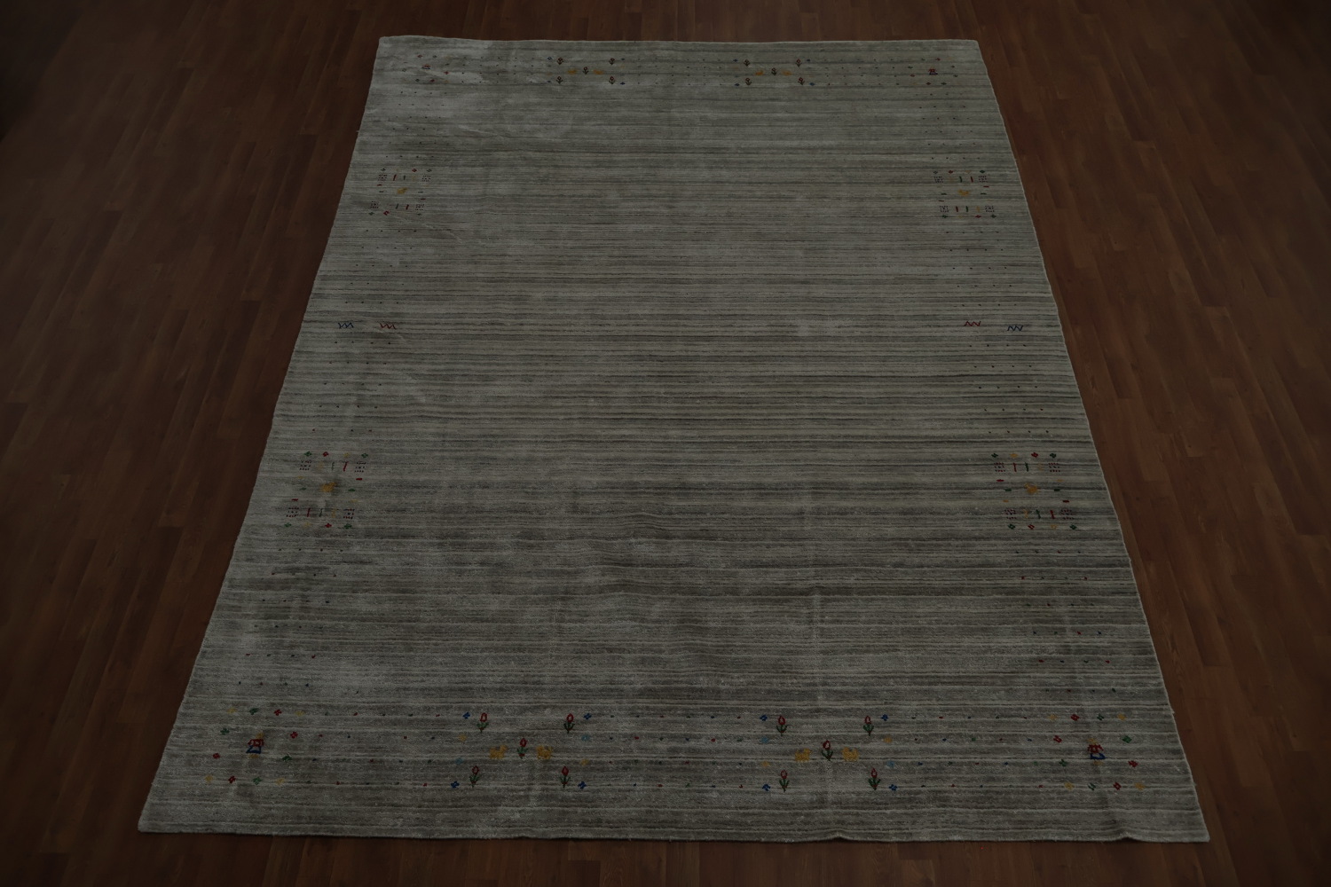 Neutral Gabbeh Area Rug 9x12 Perfect for Modern Interior Spaces