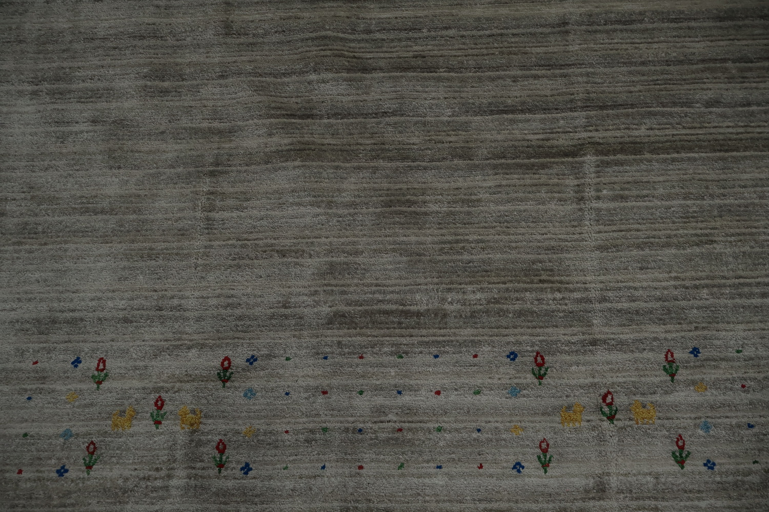 Neutral Gabbeh Area Rug 9x12 Perfect for Modern Interior Spaces