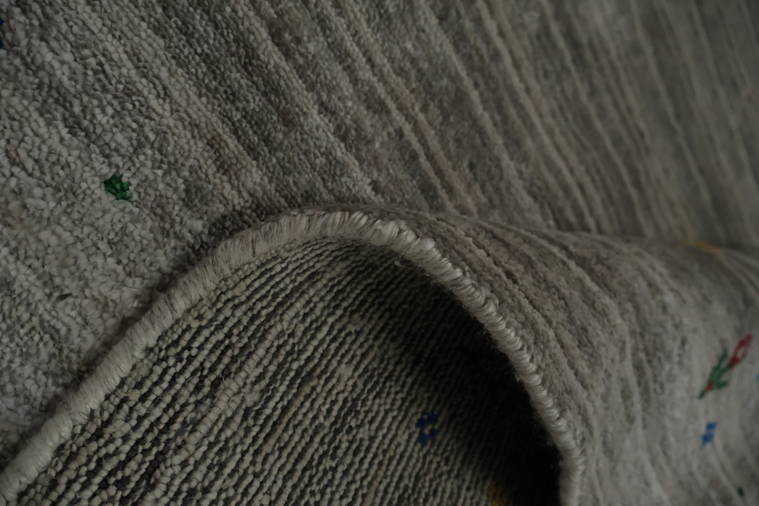 Neutral Gabbeh Area Rug 9x12 Perfect for Modern Interior Spaces