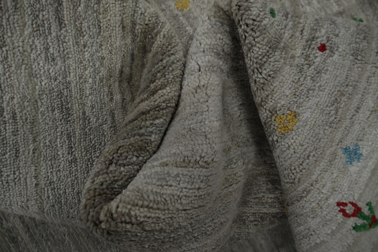 Neutral Gabbeh Area Rug 9x12 Perfect for Modern Interior Spaces