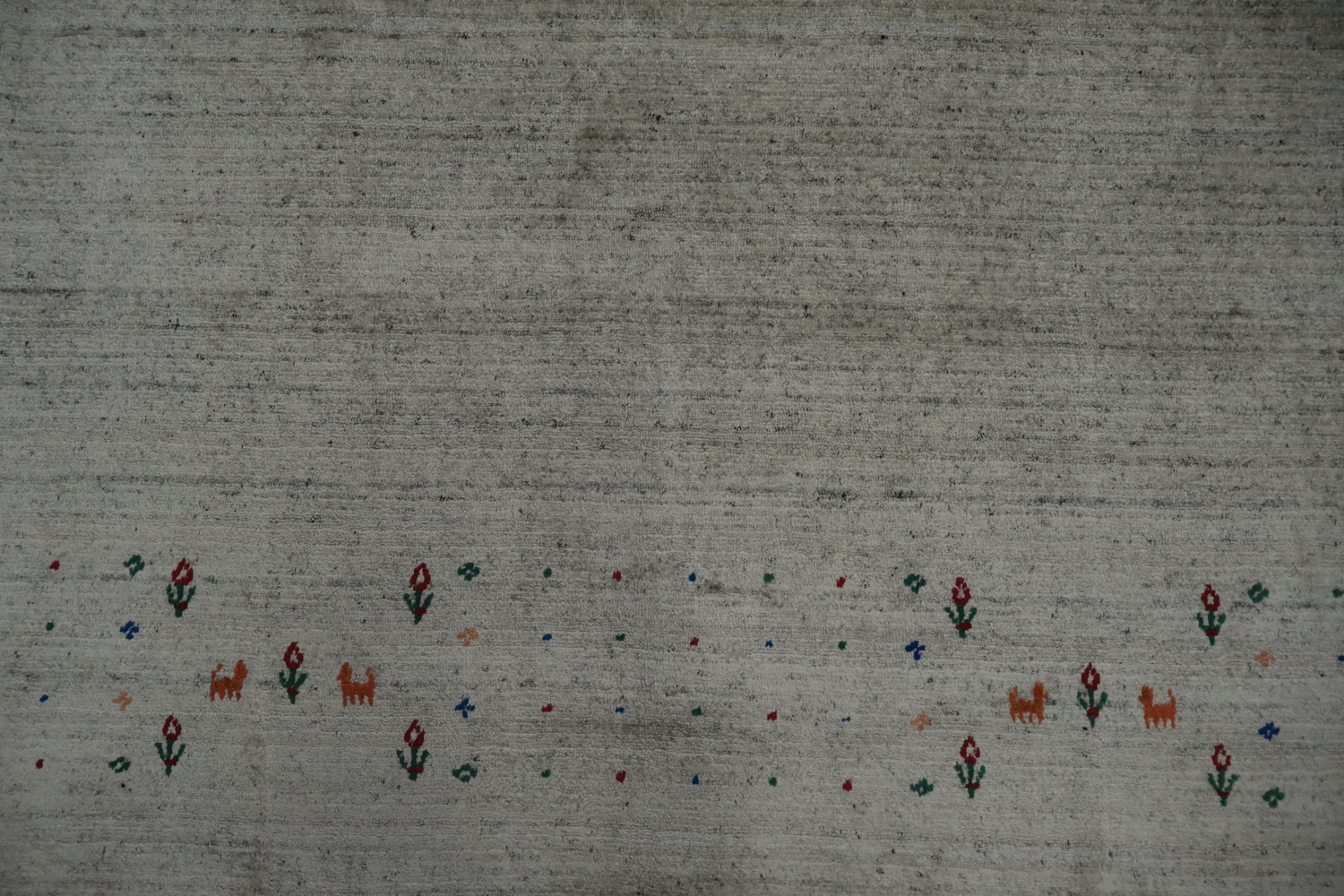 Elegance Gabbeh Area Rug 9x12 with Artistic Corner Embellishments