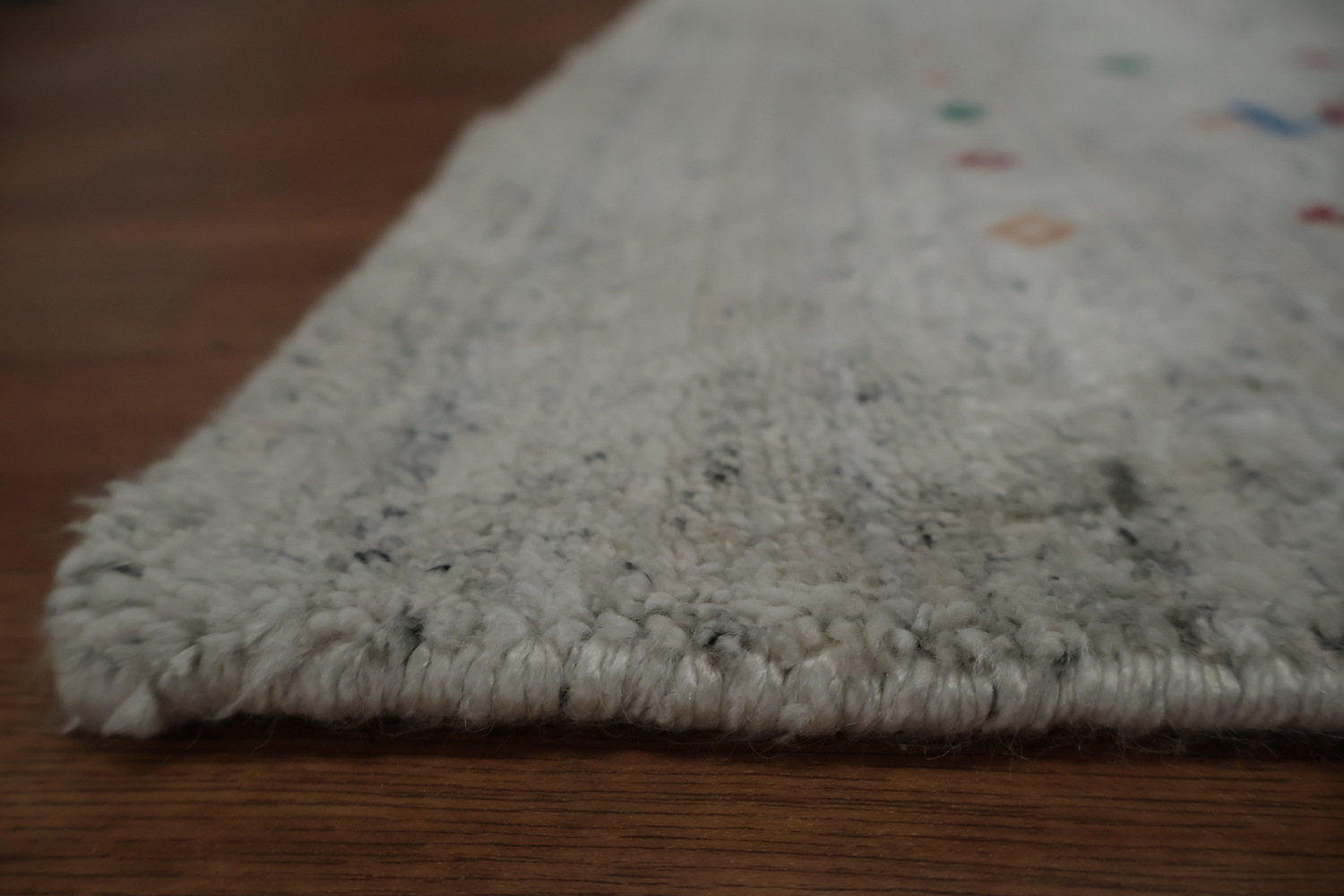 Elegance Gabbeh Area Rug 9x12 with Artistic Corner Embellishments