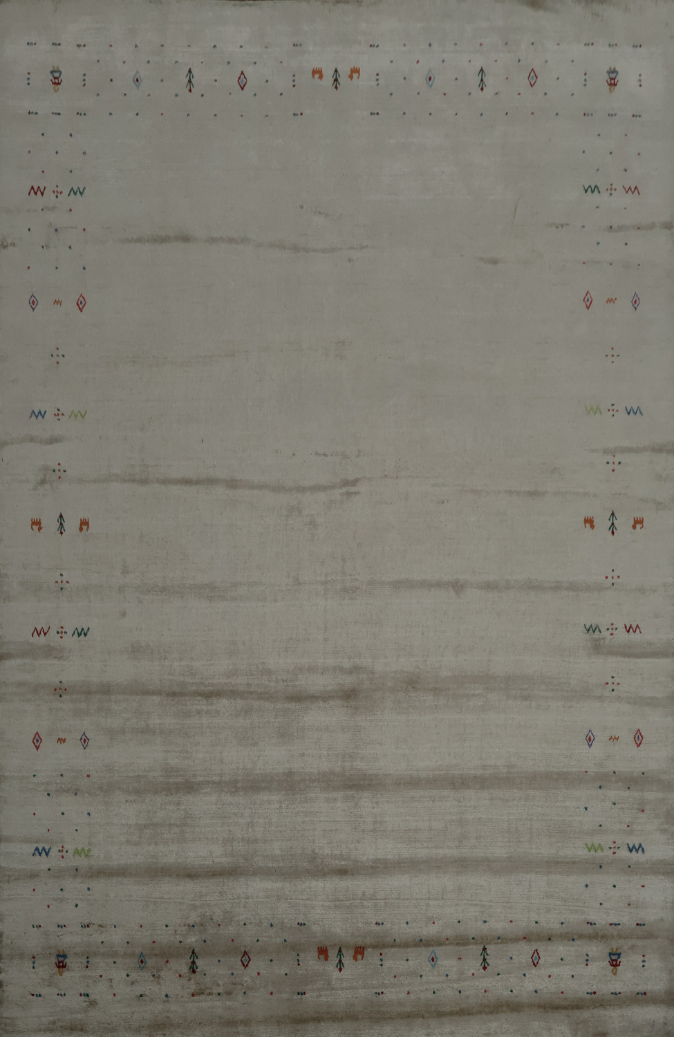 Sleek and Simple Gabbeh Area Rug 8x10 with Artistic Pattern Notes