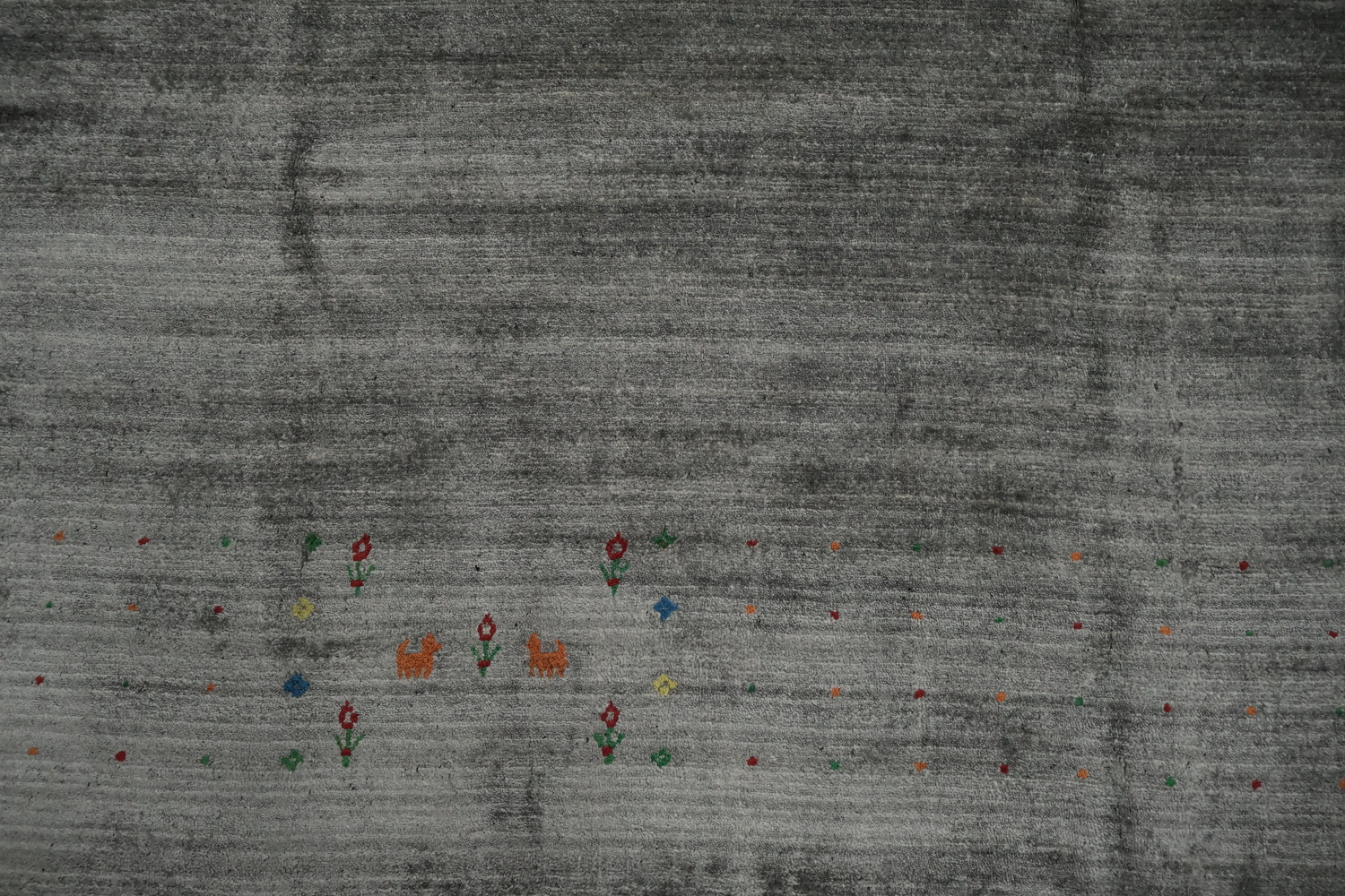Luxurious Gray Gabbeh Area Rug 10x12 Enhancing Living Spaces