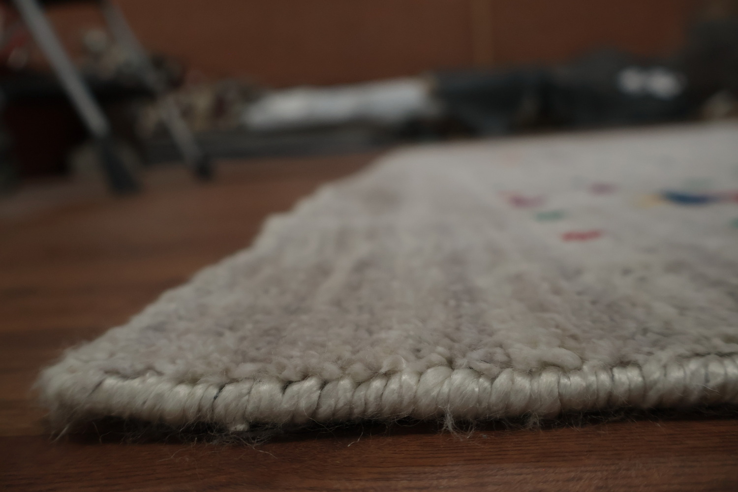 Elegant Gabbeh Area Rug 9x12 with Minimalist Tribal Border Accents