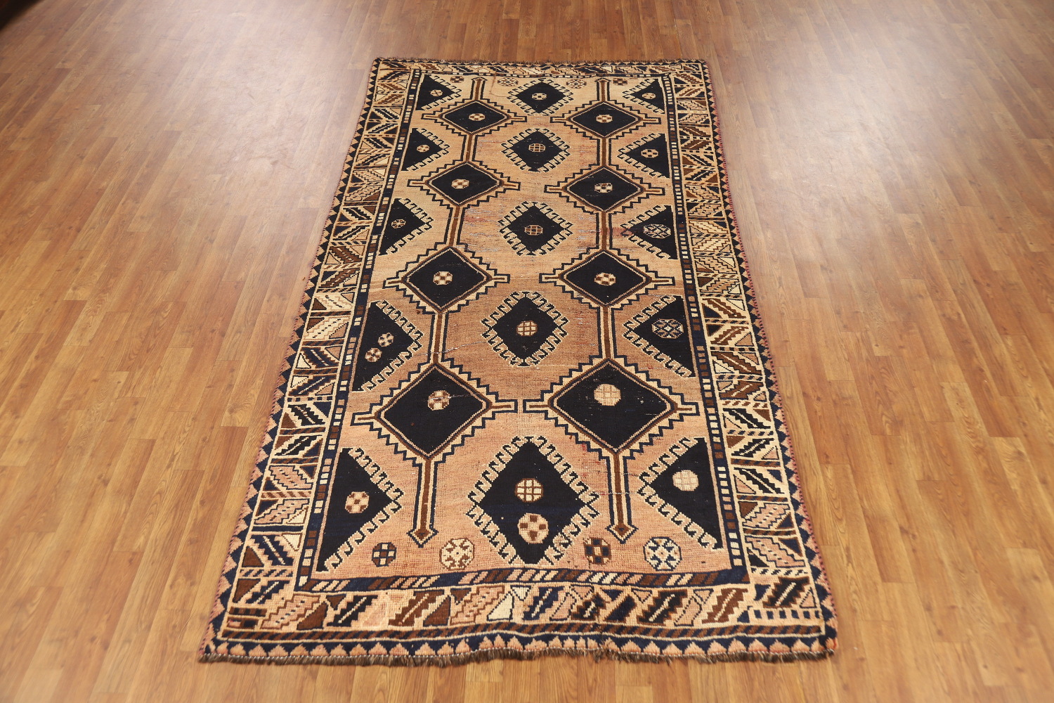 Antique Geometric Lori Persian Area Rug 6x9