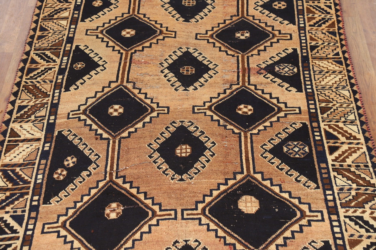 Antique Geometric Lori Persian Area Rug 6x9