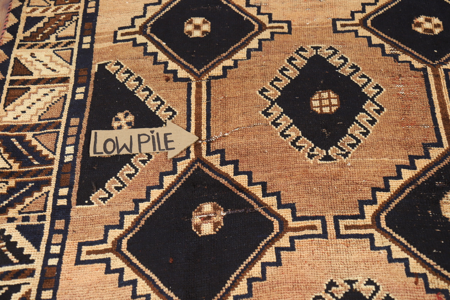 Antique Geometric Lori Persian Area Rug 6x9