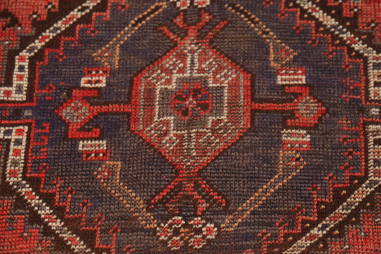 Antique Wool Shiraz Persian Rug 5x7