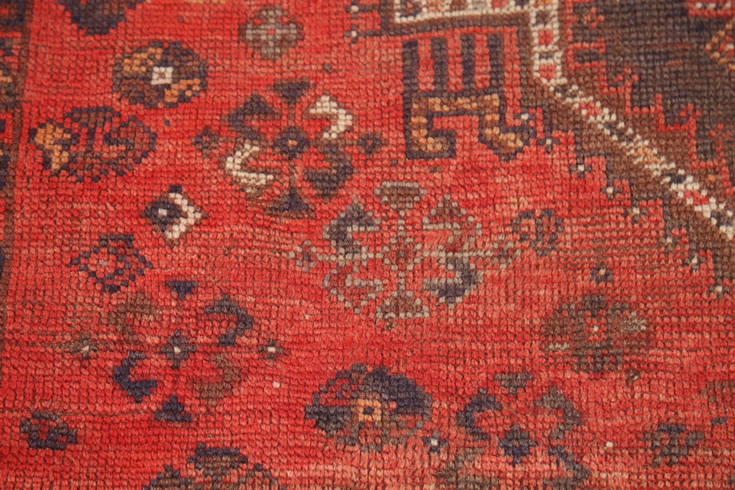 Antique Wool Shiraz Persian Rug 5x7